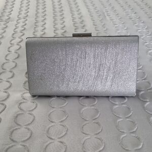 Elegant Silver Clutch Bag